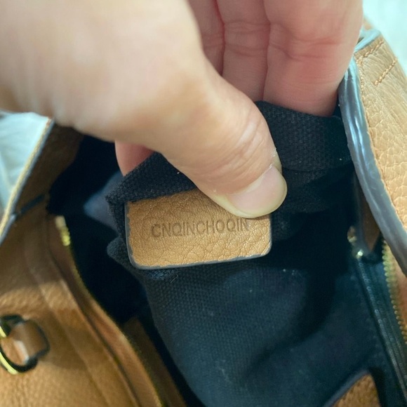 Vintage Authentic Burberry Leather House Check Harcourt Satchel CHINA MEDIUM - Picture 10 of 12